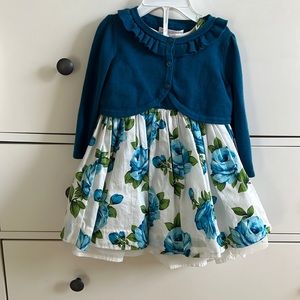 Janie and Jack dress set 6-12 months